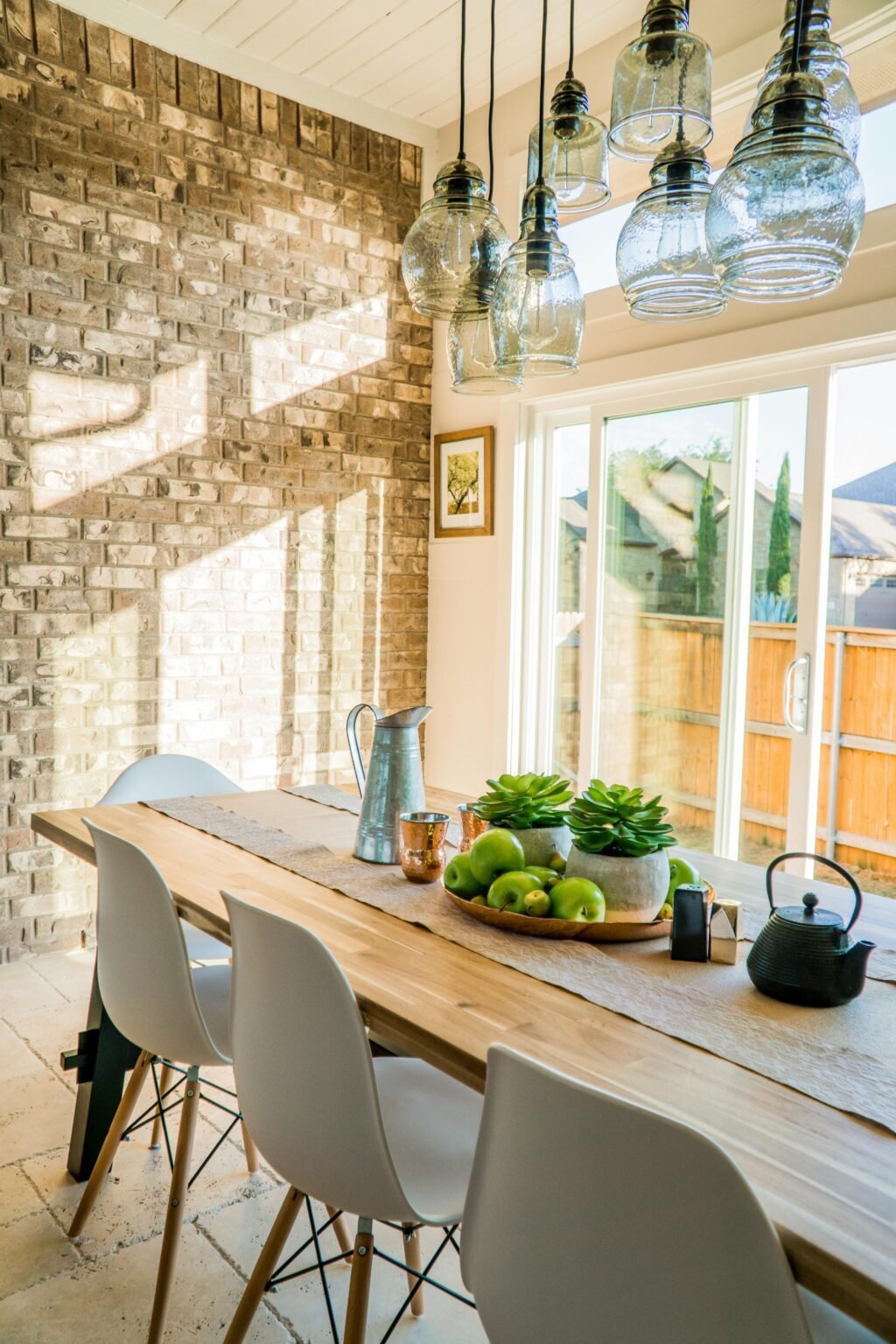 nicely decorated home dining room