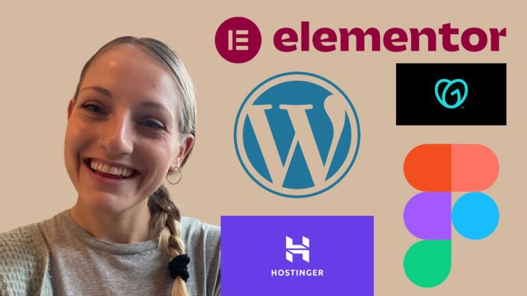 Lauren Bee with website creating software logos